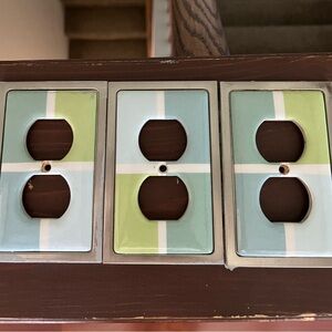 Ceramic and metal outlet covers